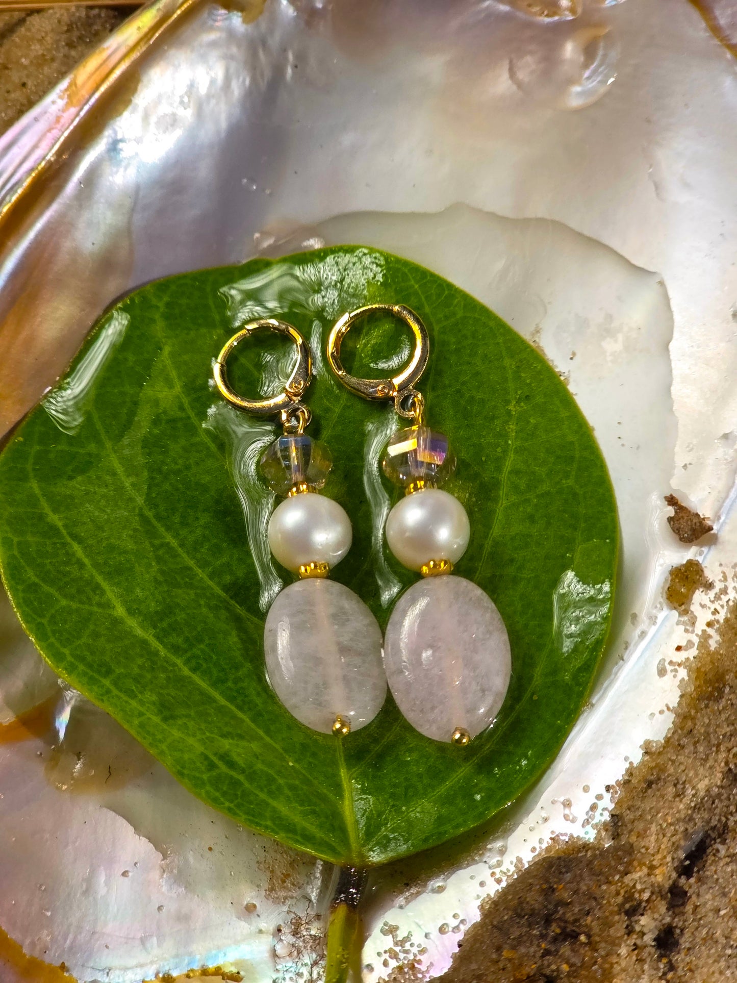 Brincos Rózsa Fény — Luz Rosa